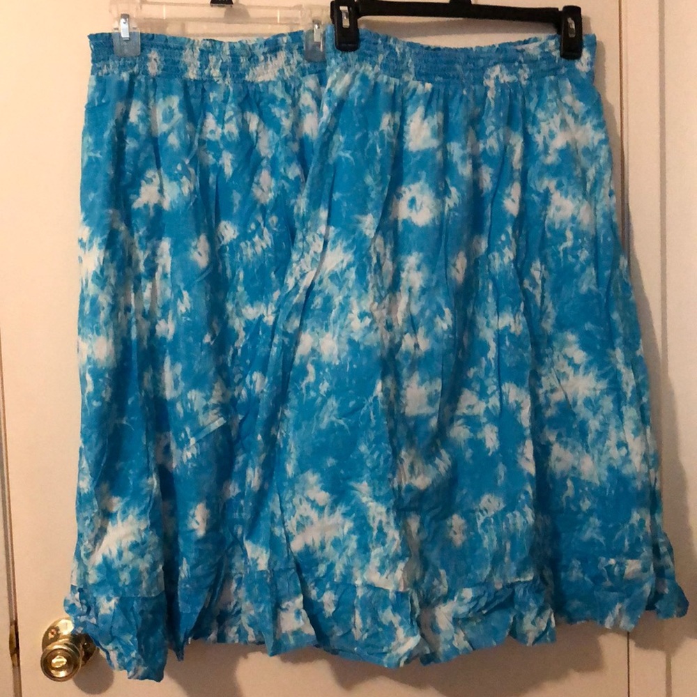 2 Sky Blue Girl’s Tie-Dye Maxi Skirts | Size L 10-12